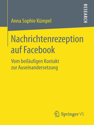 cover image of Nachrichtenrezeption auf Facebook